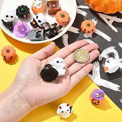 32Pcs 16 Styles Halloween Resin Display Decorations&nbsp;DJEW-CJ0001-04