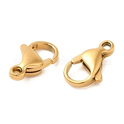 Ion Plating(IP) 304 Stainless Steel Lobster Claw Clasps&nbsp;X-STAS-AB13-G-01