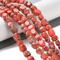 Dyed Natural Imperial Jasper Beads Strands&nbsp;G-U011-A02-01