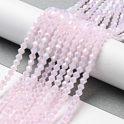 Imitation Jade Electroplate Glass Beads Strands&nbsp;EGLA-A039-J4mm-B02