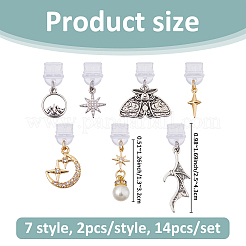 14Pcs 7 Style Plastic Mobile Dustproof Plugs&nbsp;HJEW-FH00160