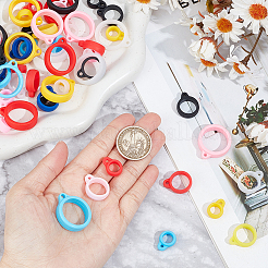 72Pcs 18 Style Silicone Pendant&nbsp;SIL-CP0001-09