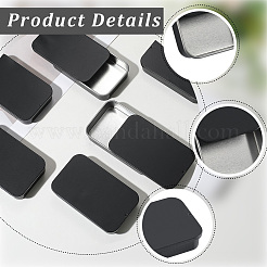 6Pcs Slide Top Tinplate Trinket Storage Boxes&nbsp;CON-SP0001-23E