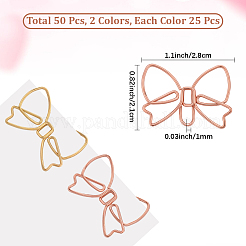50Pcs 2 Colors Iron Paper Clip&nbsp;AJEW-CP0009-61