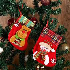 8Pcs Cloth Christmas Stockings Sets&nbsp;JX065A