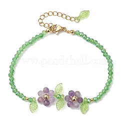 Natural Gemstone & Glass Beads Beaded Bracelets for Women&nbsp;BJEW-JB13426