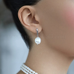 S925 Silver Freshwater Pearl Necklace Elegant Jewelry Set for Formal Occasions&nbsp;EC3448-3