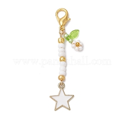 Alloy Enamel Pendant Decorations&nbsp;HJEW-MZ00087