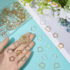 80Pcs 8 Styles Zinc Alloy Bead Frame&nbsp;FIND-SP0020-76