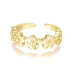 Brass Cuff Toe Rings&nbsp;RJEW-G100-15G