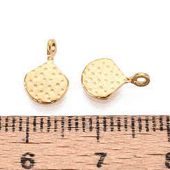 304 Stainless Steel Teardrop Charms&nbsp;STAS-T072-41G