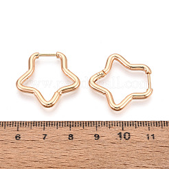 304 Stainless Steel Hoop Earrings&nbsp;STAS-T074-21G