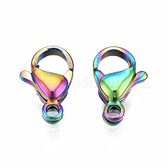 Ion Plating(IP) 304 Stainless Steel Lobster Claw Clasps&nbsp;LS-STAS-S119-004A