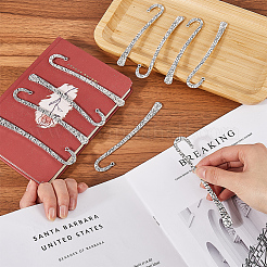 12Pcs Tibetan Style Alloy Bookmark Findings with Hole&nbsp;PALLOY-SC0004-31