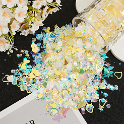 100G Plastic Sequins Beads&nbsp;PVC-CP0001-01A