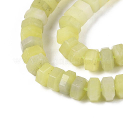 Natural Lemon Jade Beads Strands&nbsp;G-N357-14A-14