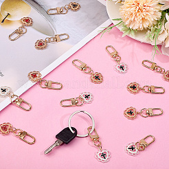 15Pcs 3 Colors Zinc Alloy with Iron Enamel Pendant Decorations&nbsp;KEYC-GF0001-17
