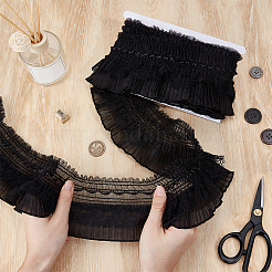 12 Yards Polyester Lace Ribbon&nbsp;OCOR-NB0002-84C