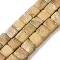Natural Huanglong Jade Beads Strands&nbsp;G-B155-C02-8x8mm