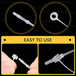 2000Pcs Plastic Price Tag Chains&nbsp;KY-CY0001-01B-02