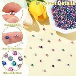 8 Strands 8 Colors Transparent Electroplate Glass Beads Strands&nbsp;EGLA-YW0005-86