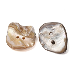 2-Hole Natural Shell Buttons&nbsp;SH-CBAA69B-02