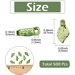 500Pcs Transparent Acrylic Charms&nbsp;TACR-SP0001-36A