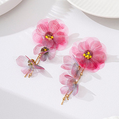 Alloy Glass Stud Earrings&nbsp;WG4C6C8-01