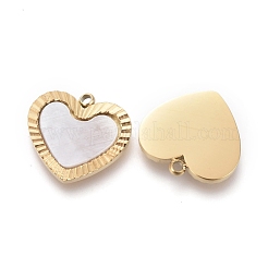 Natural Shell Charms&nbsp;STAS-H100-05G