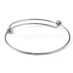 Tarnish Resistant Adjustable 316 Surgical Stainless Steel Expandable Bangle Making&nbsp;MAK-M188-07