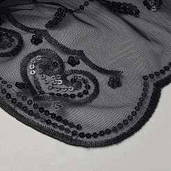 Detachable Polyester Sequin Shawl&nbsp;AJEW-WH20072-20A-03
