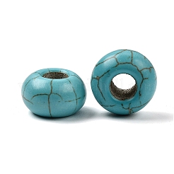 Synthetic Turquoise European Beads&nbsp;TURQ-S283-34A