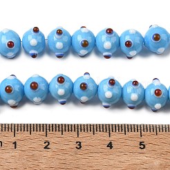 Handmade Bumpy Lampwork Beads Strands&nbsp;LA-CBA05D6-01