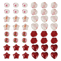 80Pcs 8 Styles Millefiori Glass Beads Strands&nbsp;GLAA-TA0003-43C