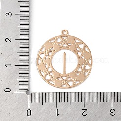 Brass Etched Metal Embellishments Pendants&nbsp;KK-Z058-05KCG