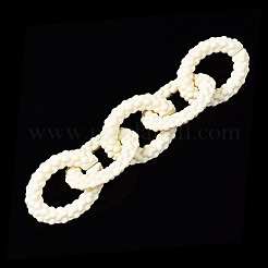 Spray Painted CCB Plastic Linking Rings&nbsp;CCB-Q091-011F