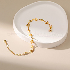 Brass Link Chain Bracelets for Women&nbsp;WG7C36B-01