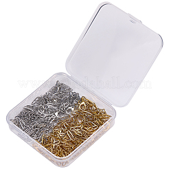 20Pcs 2 Colors 304 Stainless Steel Paperclip Chains Bracelets&nbsp;BJEW-BM0001-01