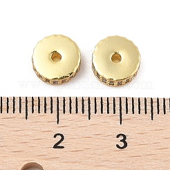 Rack Plating Brass Micro Pave Cubic Zirconia Beads&nbsp;KK-F879-14G-02
