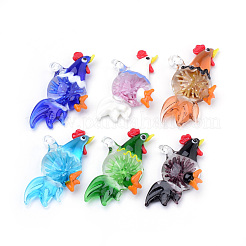 Handmade Lampwork Big Pendants&nbsp;LAMP-R138-11-B