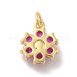 Rack Plating Brass Micro Pave Cubic Zirconia Charms&nbsp;KK-A160-22E-G