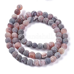 Natural Weathered Agate Beads Strands&nbsp;G-L534-03-6mm