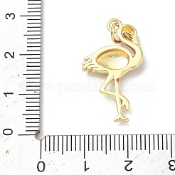 Brass Micro Pave Cubic Zirconia Pendants&nbsp;KK-H255-14B-G01