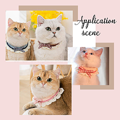 3Pcs 3 Colors Wool Woven Cat Collars&nbsp;AJEW-FG0002-66