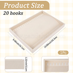 Velvet Necklace Display Organizer Trays&nbsp;NDIS-WH20007-02A