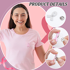 200Pcs Awareness Ribbon Zinc Alloy Enamel Pins for Clothes&nbsp;JEWB-DR0001-09