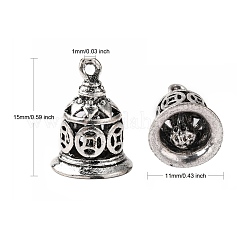 Brass Bell Pendants&nbsp;KK-I257-AS