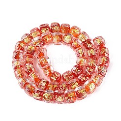 Handmade Foil Glass Beads Strands&nbsp;FOIL-Q002-04I