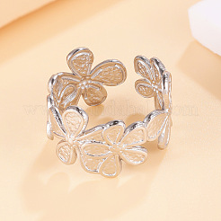 304 Stainless Steel Cuff Open Rings&nbsp;WG20B1A-01