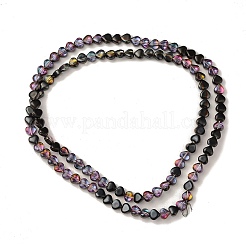 Electroplate Transparent Glass Beads Strands&nbsp;EGLA-L044-D